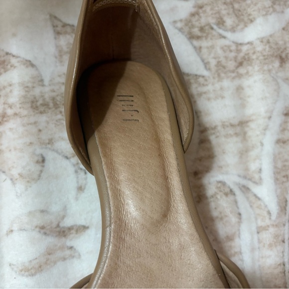 J. Jill Tan and Black Pointed Cap Toe and d'Orsay Flat Size 9 - Picture 3 of 3